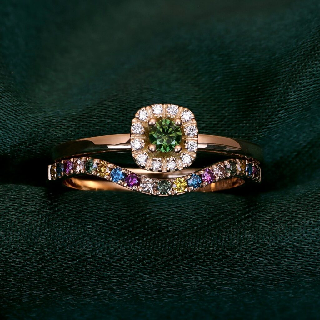 ringar med diamanter