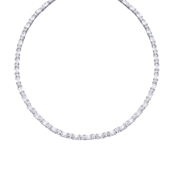 Halsband med vit sten