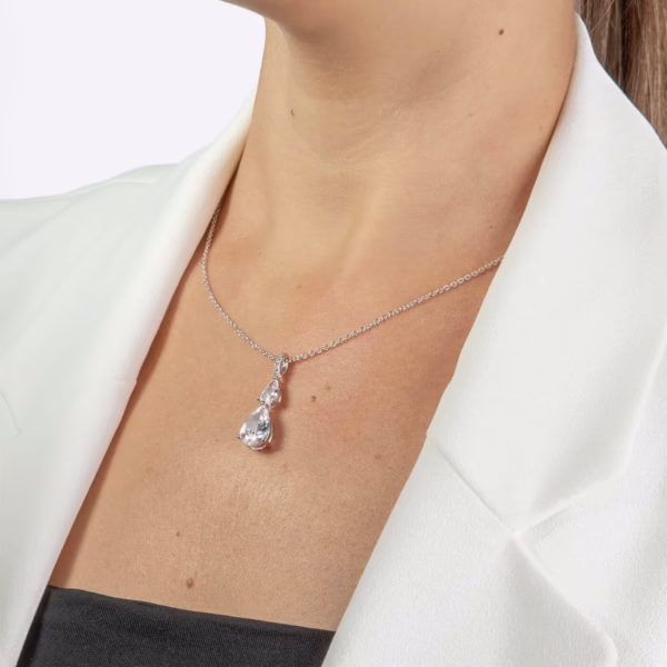 Silverhalsband med hänge - Bild 2