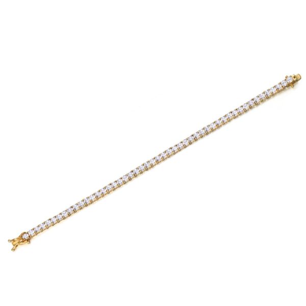 Zircons bracelet goldplated