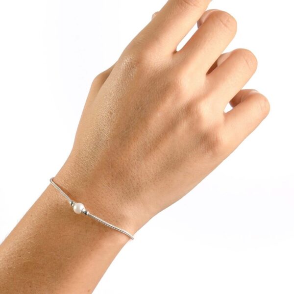Silverarmband med pärla - Bild 2