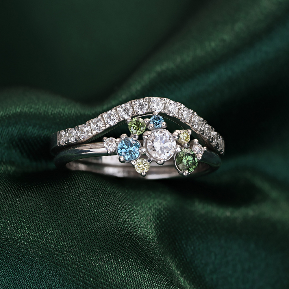 ring med diamanter
