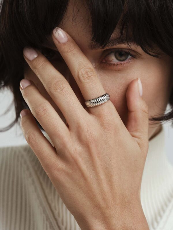 Retro Ribbed Ring - Bild 4
