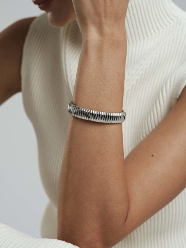 Retro Ribbed Bangle - Bild 7