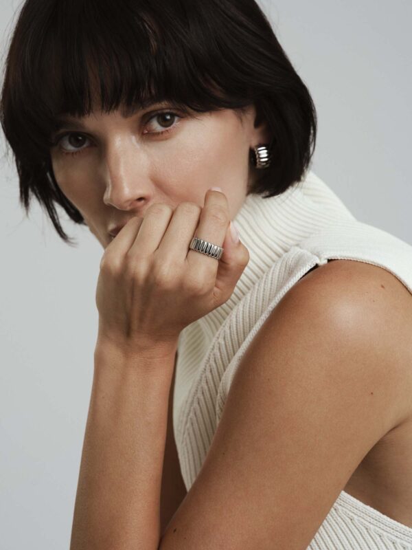 Chic Ribbed Ring - Bild 6
