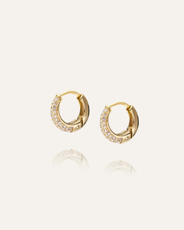Pavé Precious Small Hoops - Bild 2