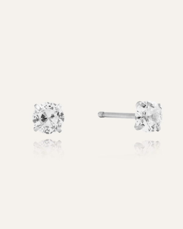 Jolie Silver Medium Studs
