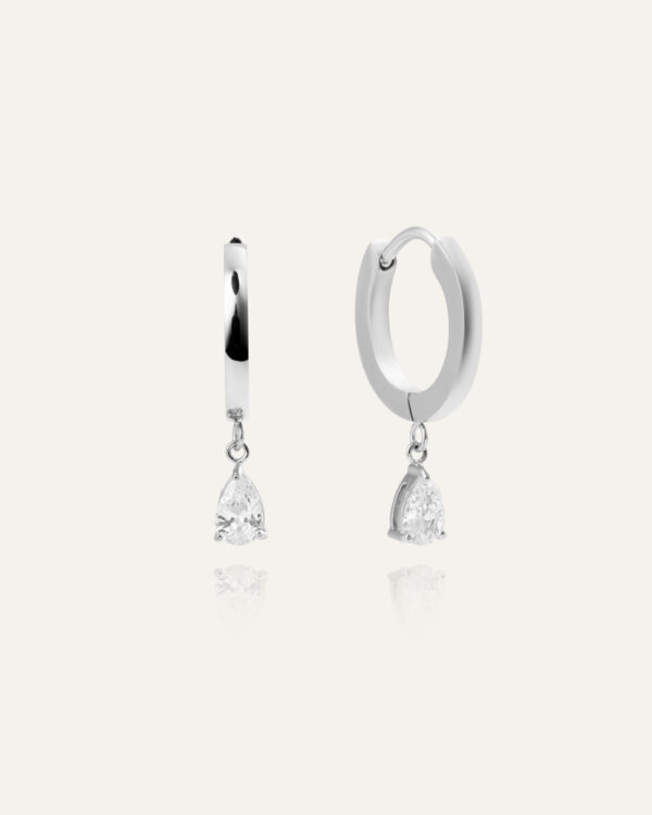 Belle Silver Hoops