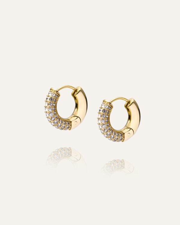 Pavé Everyday Medium Hoops - Bild 2