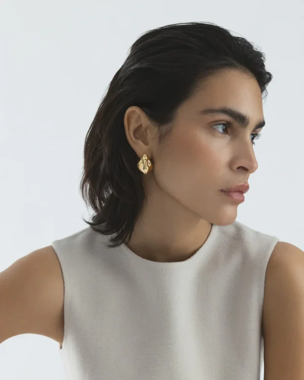 Wavy Bolded Drop Earring - Bild 3