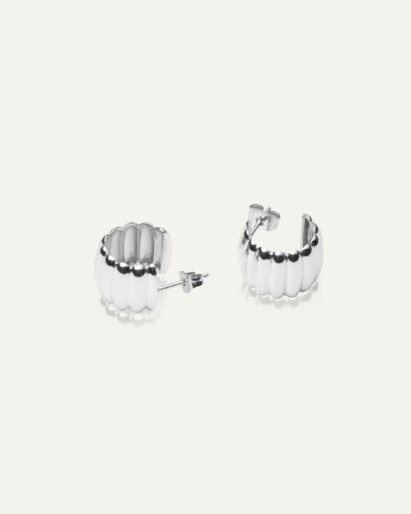 Chic Ribbed Earrings - Bild 3