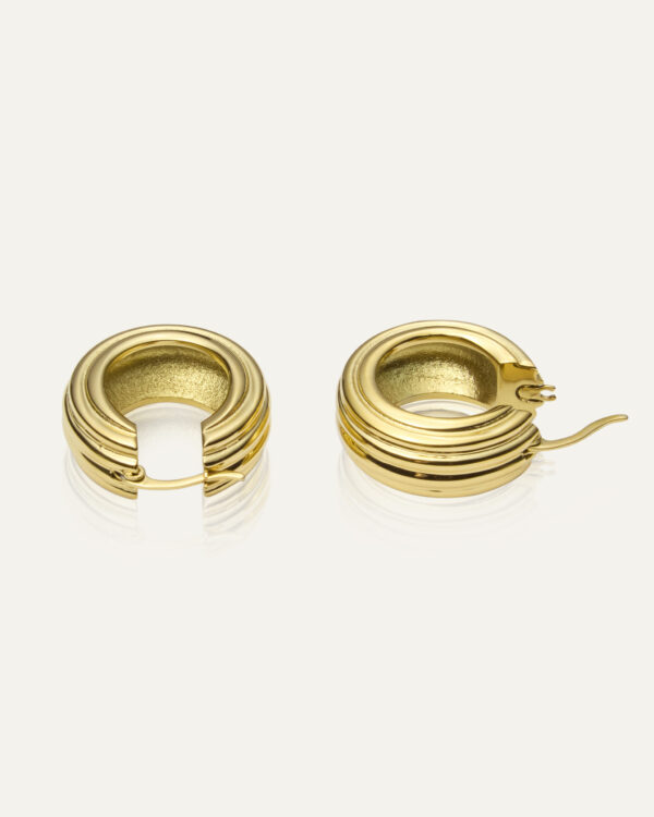 Edge Ribbed Medium Hoops - Bild 3