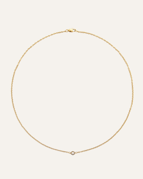 Thin Diamond Necklace