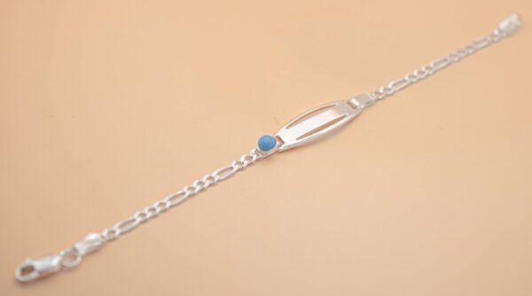 Barn armband med blå sten