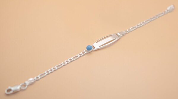 Barn armband med blå sten