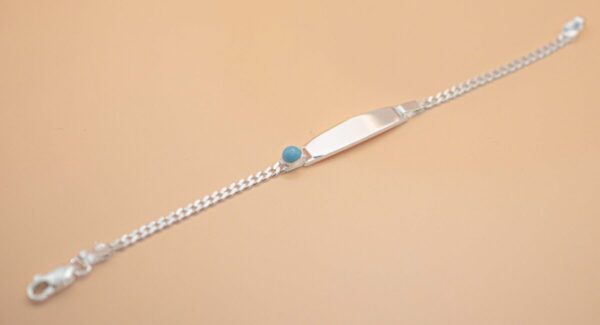 Barn armband med blå sten