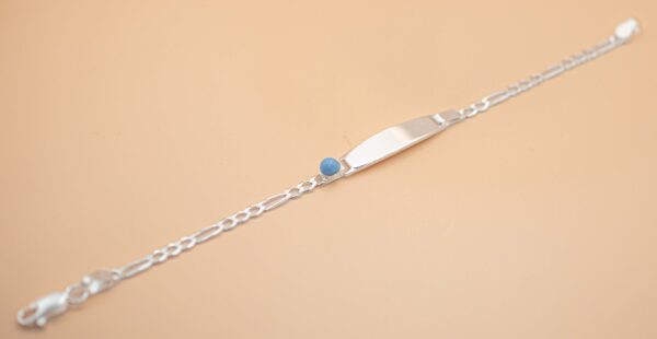 Barn armband med blå sten