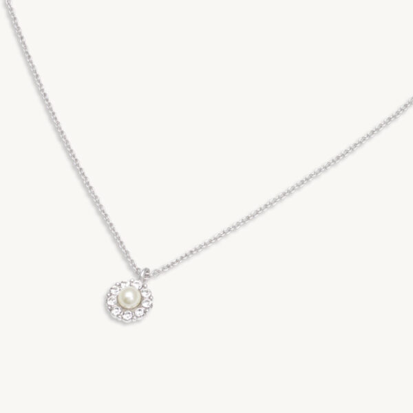 Petite Miss Sofia pearl necklace - Crystal (Silver)