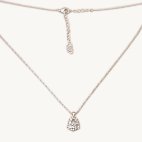 Petite Miss Alice necklace - Crystal (silver)