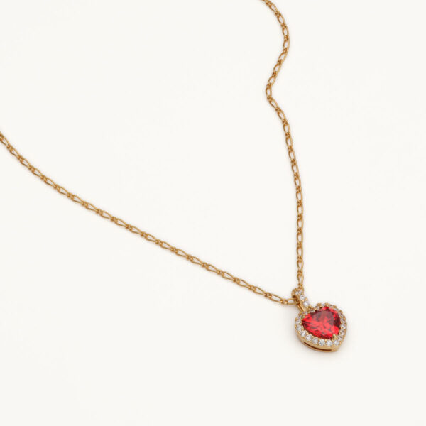 Rose necklace - Garnet