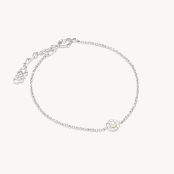 Petite Miss Sofia pearl bracelet - Crystal (Silver)