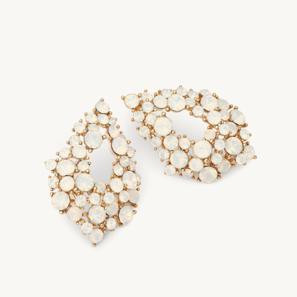 Alice earrings - White opal