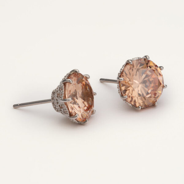 Elenora studs - Champagne (silver)