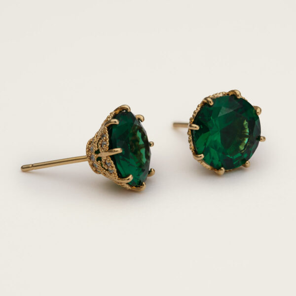 Elenora stud earrings - Emerald