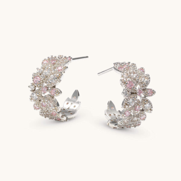 Laurel hoops earrings - Silver