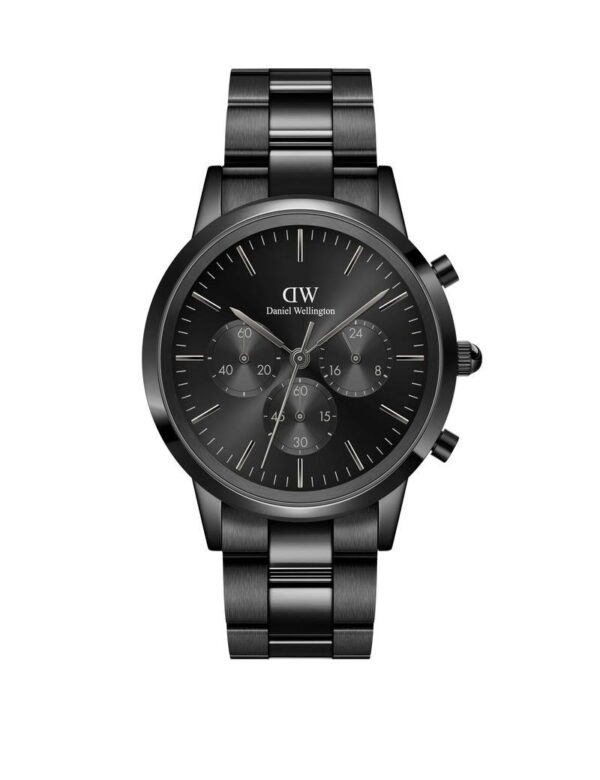 DANIEL WELLINGTON Iconic Chronograph 42 Link B Black