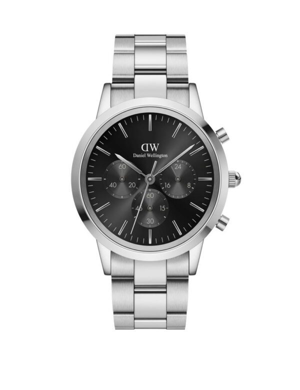 DANIEL WELLINGTON Iconic Chronograph 42 Link S Black