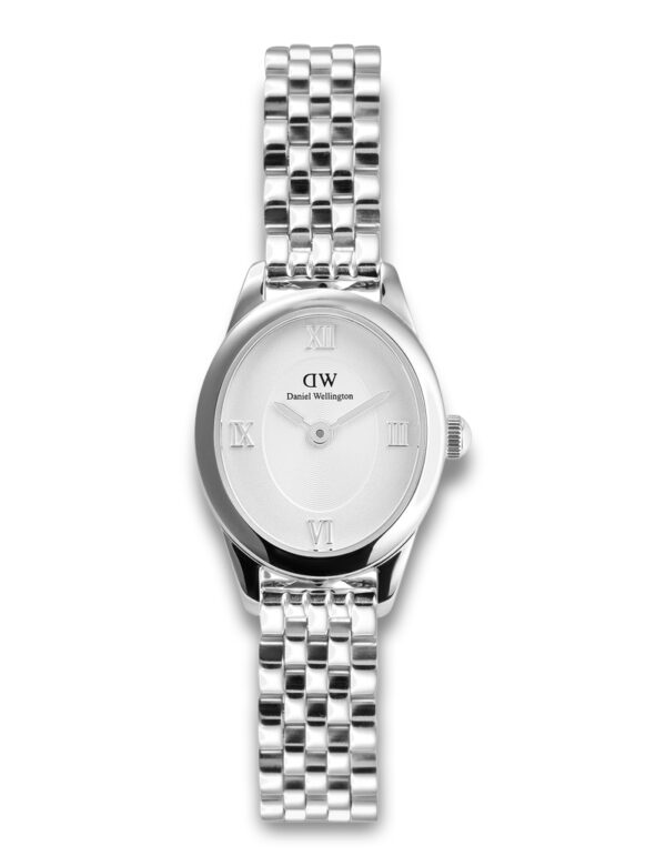 DANIEL WELLINGTON OVAL MINI 25,5X22MM BEANS LINK S WHITE