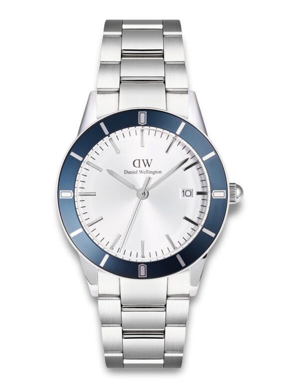 DANIEL WELLINGTON INDEX BEZEL 40 LINK S WHITE SUNRAY