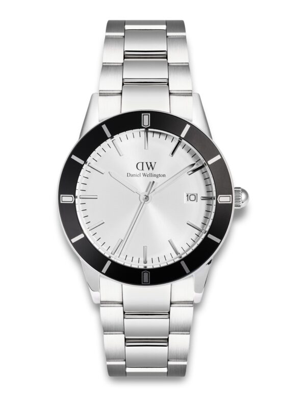 DANIEL WELLINGTON INDEX BEZEL 40 LINK S WHITE SUNRAY