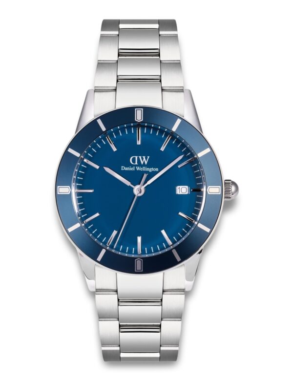 DANIEL WELLINGTON INDEX BEZEL 40 LINK S BLUE