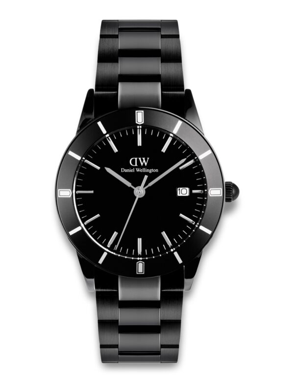DANIEL WELLINGTON INDEX BEZEL 40 LINK B BLACK