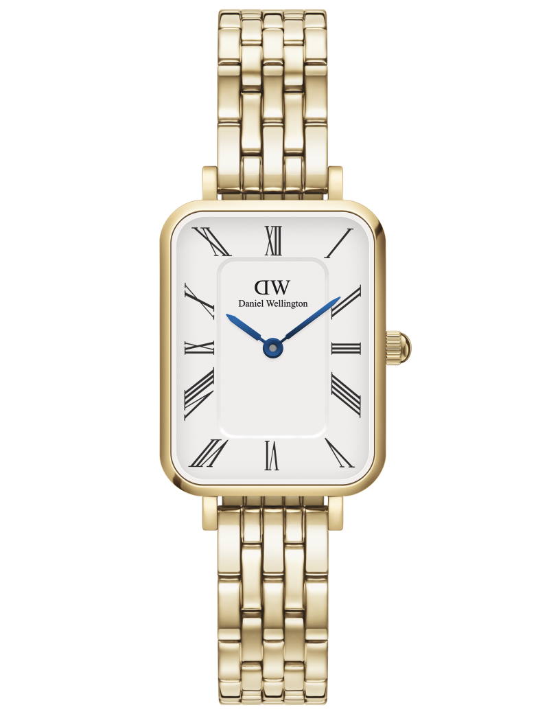 DANIEL WELLINGTON QUADRO Roman 20x26 5-link G White