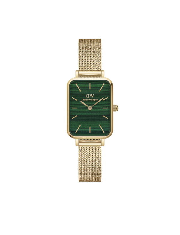 DANIEL WELLINGTON Quadro Evergold Gold 20x26mm Green