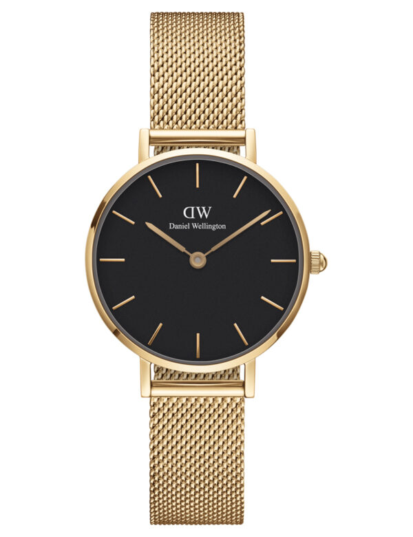 DANIEL WELLINGTON PETITE EVERGOLD 28mm BLACK