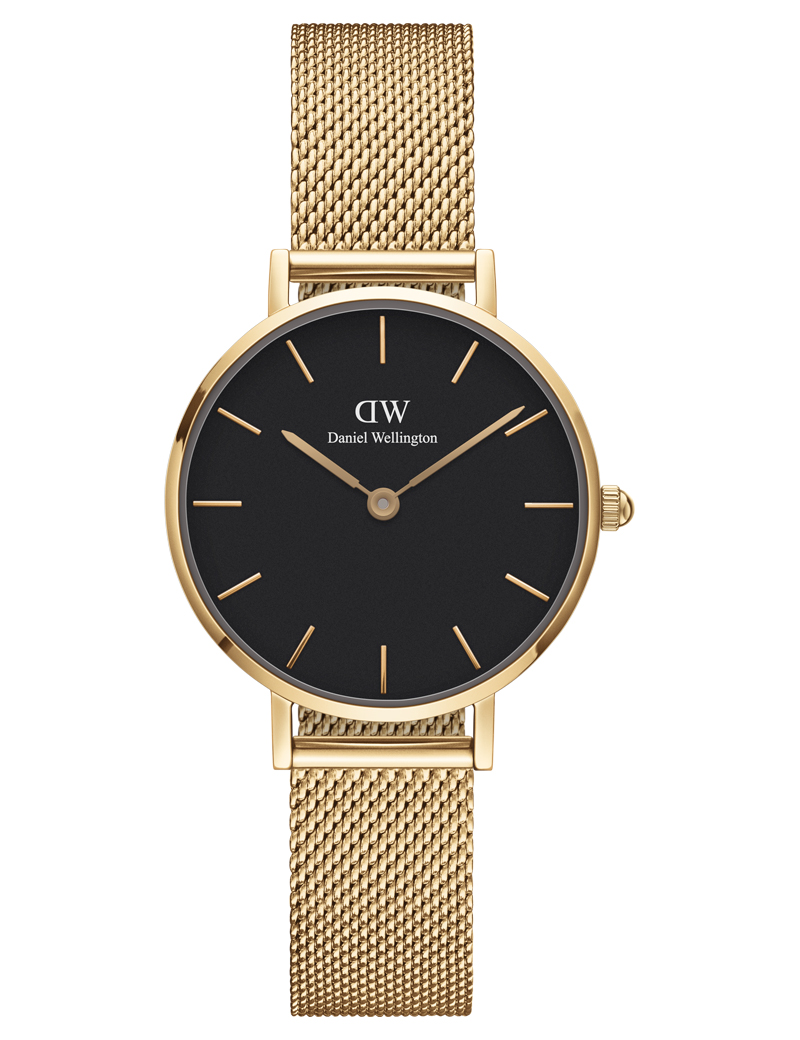 DANIEL WELLINGTON PETITE EVERGOLD 28mm BLACK