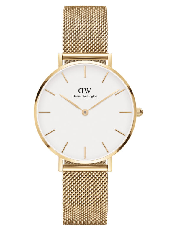 DANIEL WELLINGTON PETITE EVERGOLD 32mm WHITE