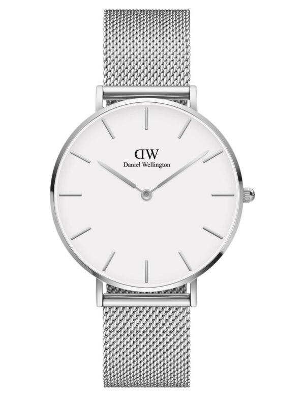 DANIEL WELLINGTON PETITE 36MM STERLING WHITE