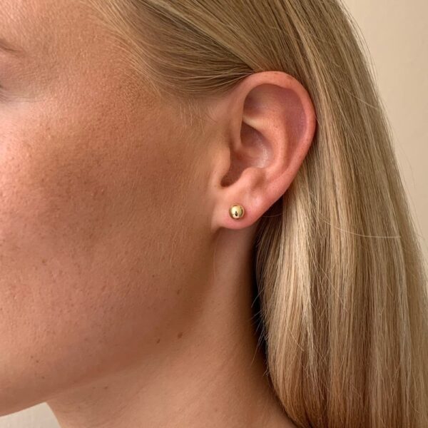 Rain small ear 6mm plain g - Onesize