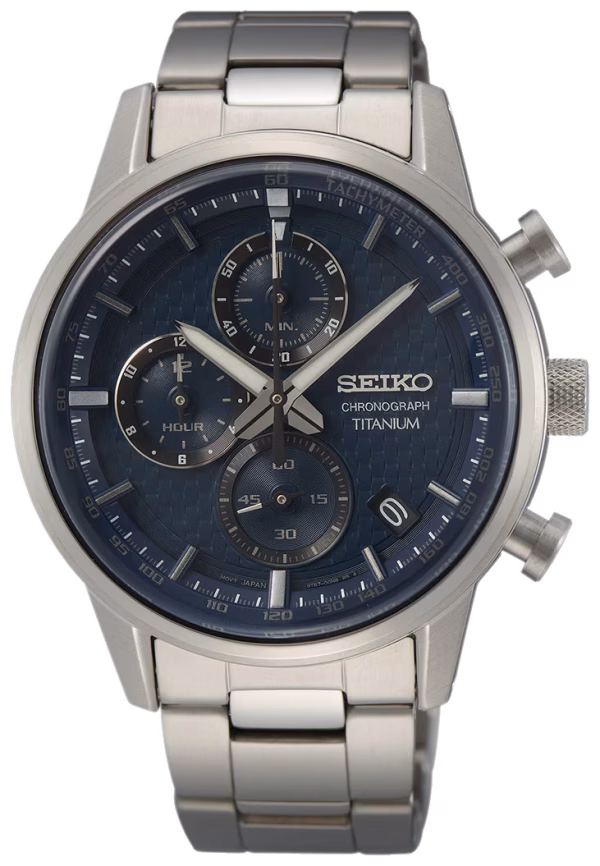 SEIKO MENS TITANIUM CHRONOGRAPH SSB387P1