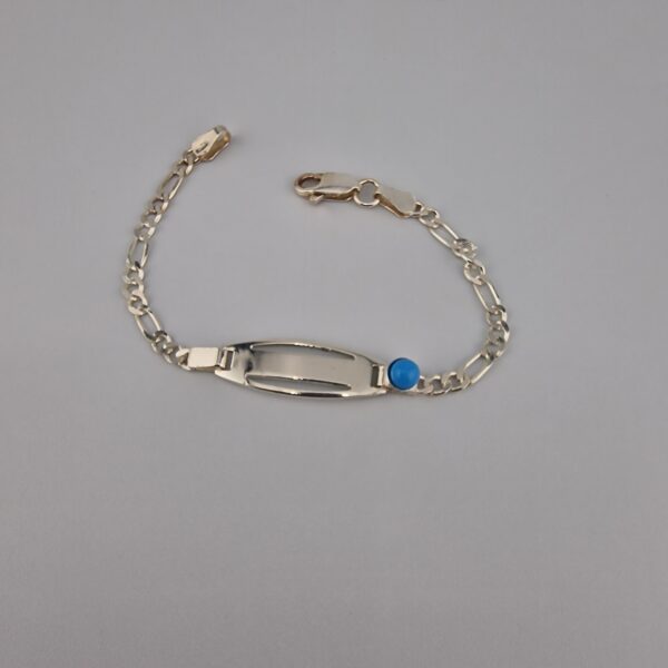 Barn armband med blå sten