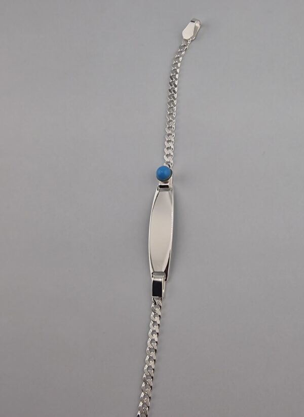 Barn armband med blå sten