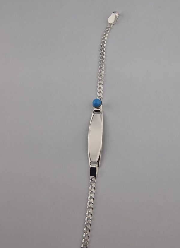 Barn armband med blå sten