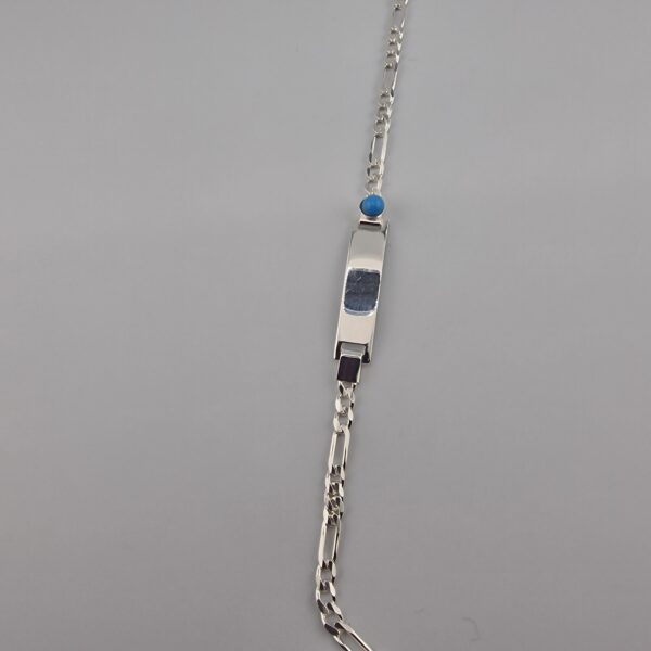 Barn armband med blå sten