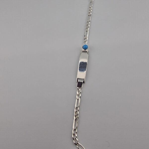 Barn armband med blå sten