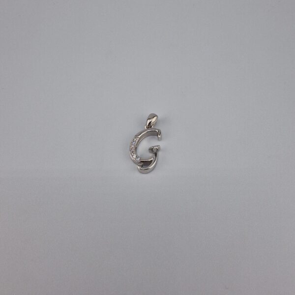 Bokstav hänge G med zirgon